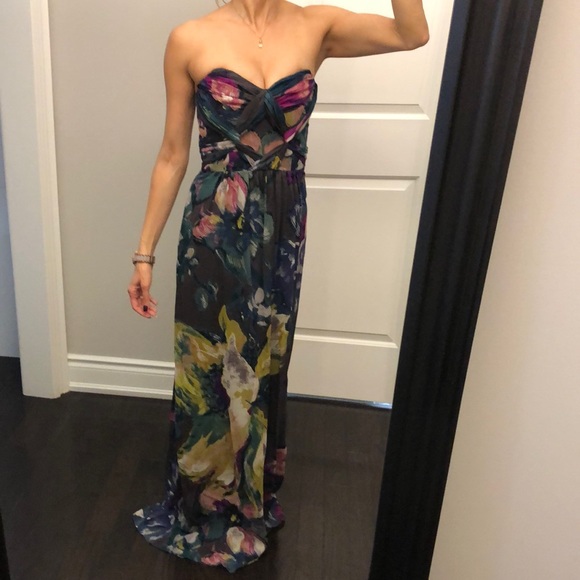 Stunning TED BAKER floor length dress TB 2= US 4 - Picture 13 of 14